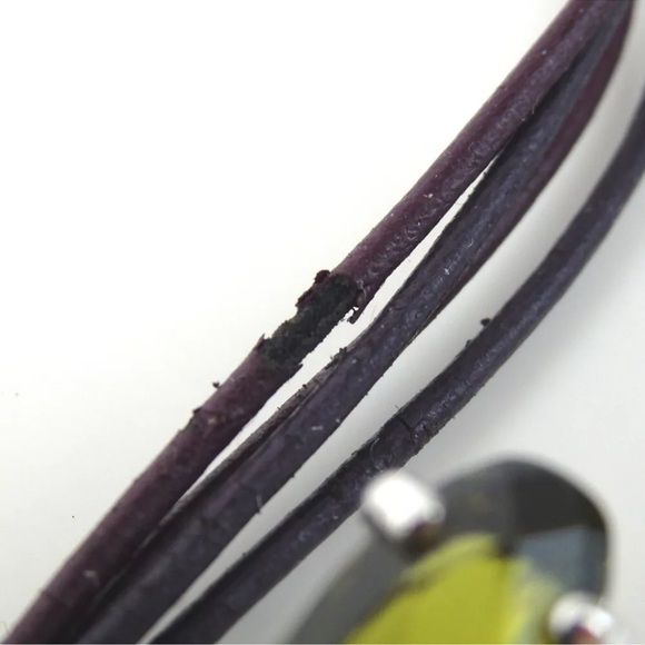 Authantic Swarovski Multicolor Rhinestone Metal Necklace - Picture 7 of 10